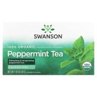ราคา Swanson, 100% Organic Peppermint Tea, 20 Tea Bags, 1.05 oz (30 g) (SWV-24081)