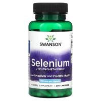 ราคา Swanson, Selenium,L-Selenomethionine, 100 mcg, 200 Capsules (SWV-01235)