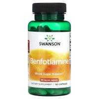 ราคา Swanson, Benfotiamine, 80 mg, 120 Capsules (SWV-02975)