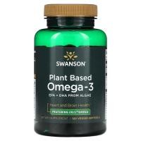ราคา Swanson, Plant Based Omega-3, 120 Veggie Capsules (SWV-17094)
