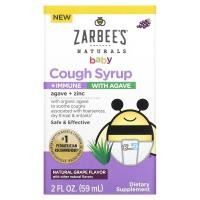ราคา Zarbee's, Baby, Cough Syrup + Immune with Agave, Natural Grape, 2 fl oz (59 ml) (ZAR-70903)