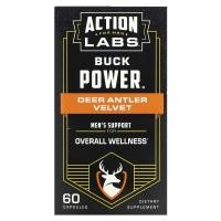 ราคา Action Labs, For Men, Buck Power, Deer Antler Velvet, 60 Capsules (ACT-25445)