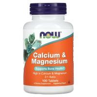 ราคา NOW Foods, Calcium & Magnesium, 100 Tablets (NOW-01270)