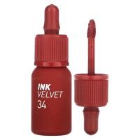 ราคา Peripera, Ink Velvet Lip Tint, 34 Smoky Red, 0.14 oz (4 g) (PPA-28393)