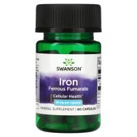 ราคา Swanson, Iron Ferrous Fumarate, 18 mg, 60 Capsules (SWV-11587)