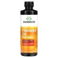 ราคา Swanson, Flaxseed Oil, 16 fl oz (473 ml) (SWV-17006)
