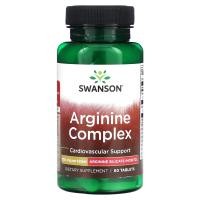 ราคา Swanson, Arginine Complex, 750 mg, 60 Tablets (SWV-02903)
