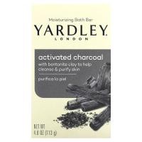 ราคา Yardley London, Moisturizing Bath Bar, Activated Charcoal, 4 oz (113 g) (YAR-83112)