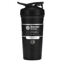 ราคา Blender Bottle, Strada, Insulated Stainless Steel, Black, 24 oz (710 ml) (SDS-06076)