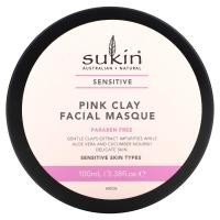 ราคา Sukin, Pink Clay Facial Masque, Sensitive, 3.38 fl oz (100 ml) (SKN-00736)