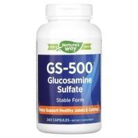ราคา Nature's Way, GS-500 Glucosamine Sulfate, 240 Capsules (NWY-01787)