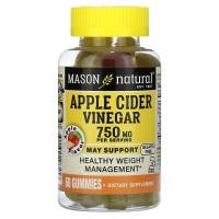 ราคา Mason Natural, Apple Cider Vinegar, Apple, 250 mg, 60 Gummies (MAV-18345)