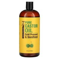 ราคา Seven Minerals, Pure Castor Oil, Cold Pressed & Unrefined, Unscented, 32 fl oz (950 ml) (SVM-71670)
