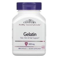 ราคา 21st Century, Gelatin, 600 mg, 100 Capsules (CEN-22663)