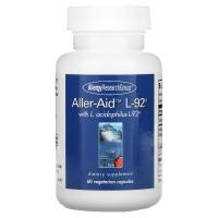 ราคา Allergy Research Group, Aller-Aid L-92 with L. Acidophilus L-92, 60 Vegetarian Capsules (ALG-76910)
