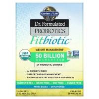 ราคา Garden of Life, ออร์แกนิก ดร. ฟอร์มูเลเต็ด โพรไบโอติกส์ Fitbiotic ไม่แต่งกลิ่นรส บรรจุ 20 ซอง ซองละ 0.15 ออนซ์ (4.2 ก.) (GOL-11833)