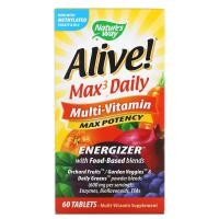 ราคา Nature's Way, Alive! Max3 Daily, Multi-Vitamin, 60 Tablets (NWY-14926)