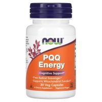 ราคา NOW Foods, PQQ Energy บรรจุแคปซูลผัก 30 แคปซูล (NOW-03168)