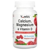 ราคา YumV's, Calcium, Magnesium & Vitamin D, Raspberry, 90 Gummies (YUV-61008)
