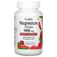 ราคา YumV's, Magnesium Citrate, Raspberry, 900 mg, 90 Gummies (YUV-61076)