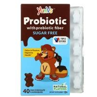 ราคา YumV's, Probiotic with Prebiotic Fiber, Milk Chocolate, Sugar-Free, 40 Bears (YUV-00160)