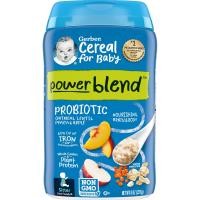 ราคา Gerber, ซีเรียลสำหรับเด็กทารก powerblend สำหรับทารกช่วงวัยที่ 2 แป้งถั่วเลนทิลและข้าวโอ๊ตบดผสมโพรไบโอติก รสพีชและแอปเปิ้ล ขนาด 8 ออนซ์ (227 ก.) (GBR-07009)