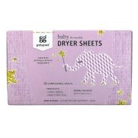 ราคา Grab Green, Dryer Sheets, Baby, 5+ Months, Dreamy Rosewood with Essential Oils, 80 Compostable Sheets (GGR-00774)