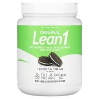ราคา Lean1, Original, Fat Burning Meal Replacement Protein Shake, Cookies & Cream, 1.98 lb (900 g) (LNN-01055)