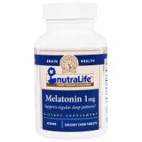 ราคา NutraLife, Melatonin, 1 mg, 240 Easy Chew Tablets (NLF-18316)