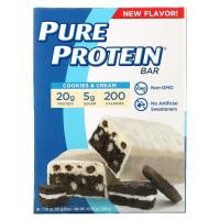 ราคา Pure Protein, Protein Bars, Cookies & Cream, 6 Bars, 1.76 oz (50 g) Each (PPN-00239)