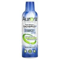 ราคา Aurora Nutrascience, Mega-Liposomal CoQ10+, Organic Fruit Flavor, 300 mg, 16 fl oz (480 ml) (AUN-64802)