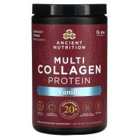 ราคา Dr. Axe / Ancient Nutrition, Multi Collagen Protein, Vanilla, 1.04 lb (472.5 g) (ATN-02185)