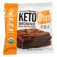 ราคา Julian Bakery, Keto Thin Brownie, 1.98 oz (56 g) (JUB-00598)