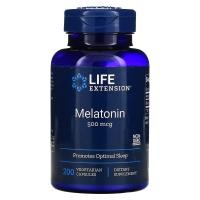 ราคา Life Extension, Melatonin, 500 mcg, 200 Vegetarian Capsules (LEX-10832)