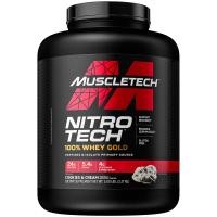 ราคา MuscleTech, Nitro Tech เวย์โกลด์ 100% รสคุกกี้แอนด์ครีม ขนาด 5 ปอนด์ (2.27 กก.) (MSC-71048)