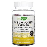 ราคา Nature's Way, Melatonin Gummies, Strawberry, 2.5 mg, 120 Gummies (NWY-13750)