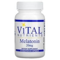 ราคา Vital Nutrients, Melatonin, 20 mg, 60 Vegetarian Capsules (VNU-41911)