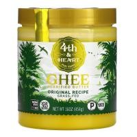 ราคา 4th & Heart, Ghee Clarified Butter, Grass Fed, Original Recipe, 16 oz (454 g) (HRT-00018)