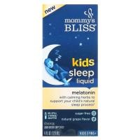ราคา Mommy's Bliss, Kids Sleep Liquid, Melatonin, Kids 3 Yrs +, Natural Grape, 4 fl oz (120 ml) (BAB-07183)