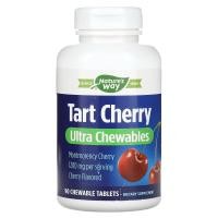 ราคา Nature's Way, Tart Cherry, Ultra Chewable, Cherry, 400 mg, 90 Chewable Tablets (EMT-15831)
