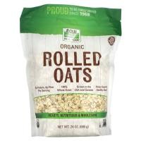 ราคา NOW Foods, Organic Rolled Oats, 24 oz (680 g) (NOW-06303)