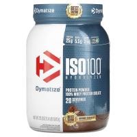 ราคา Dymatize, ISO100 Hydrolyzed, 100% Whey Protein Isolate, Gourmet Chocolate, 1.4 lb (640 g) (DYZ-35720)