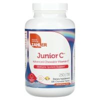ราคา Zahler, Junior C, Advanced Chewable Vitamin C, Natural Orange, 250 mg, 180 Chewable Tablets (ZAH-08113)