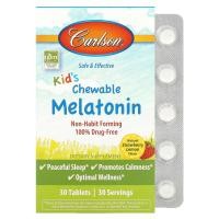 ราคา Carlson, Kid's Chewable Melatonin, Strawberry Lemon, 30 Tablets (CAR-87430)