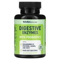 ราคา MAV Nutrition, Digestive Enzymes with Probiotics, 60 Capsules (MVN-27303)