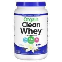 ราคา Orgain, Grass-Fed Whey Protein, Clean Whey Protein Powder, Vanilla Bean, 1.82 lbs (828 g) (OGA-00614)