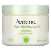 ราคา Aveeno, Positively Radiant, Intensive Night Cream, 1.7 oz (48 g) (AVO-16249)