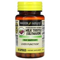 ราคา Mason Natural, Milk Thistle (Silymarin), Standardized Extract, 60 Capsules (MAV-12995)