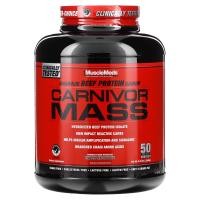 ราคา MuscleMeds, Carnivor Mass, Anabolic Beef Protein Gainer, Chocolate Fudge, 5.83 lbs (2,646 g) (MME-00264)