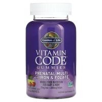 ราคา Garden of Life, Vitamin Code Gummies, Prenatal Multi with Iron & Folate, Cherry Lemonade, 90 Gummies (GOL-13334)